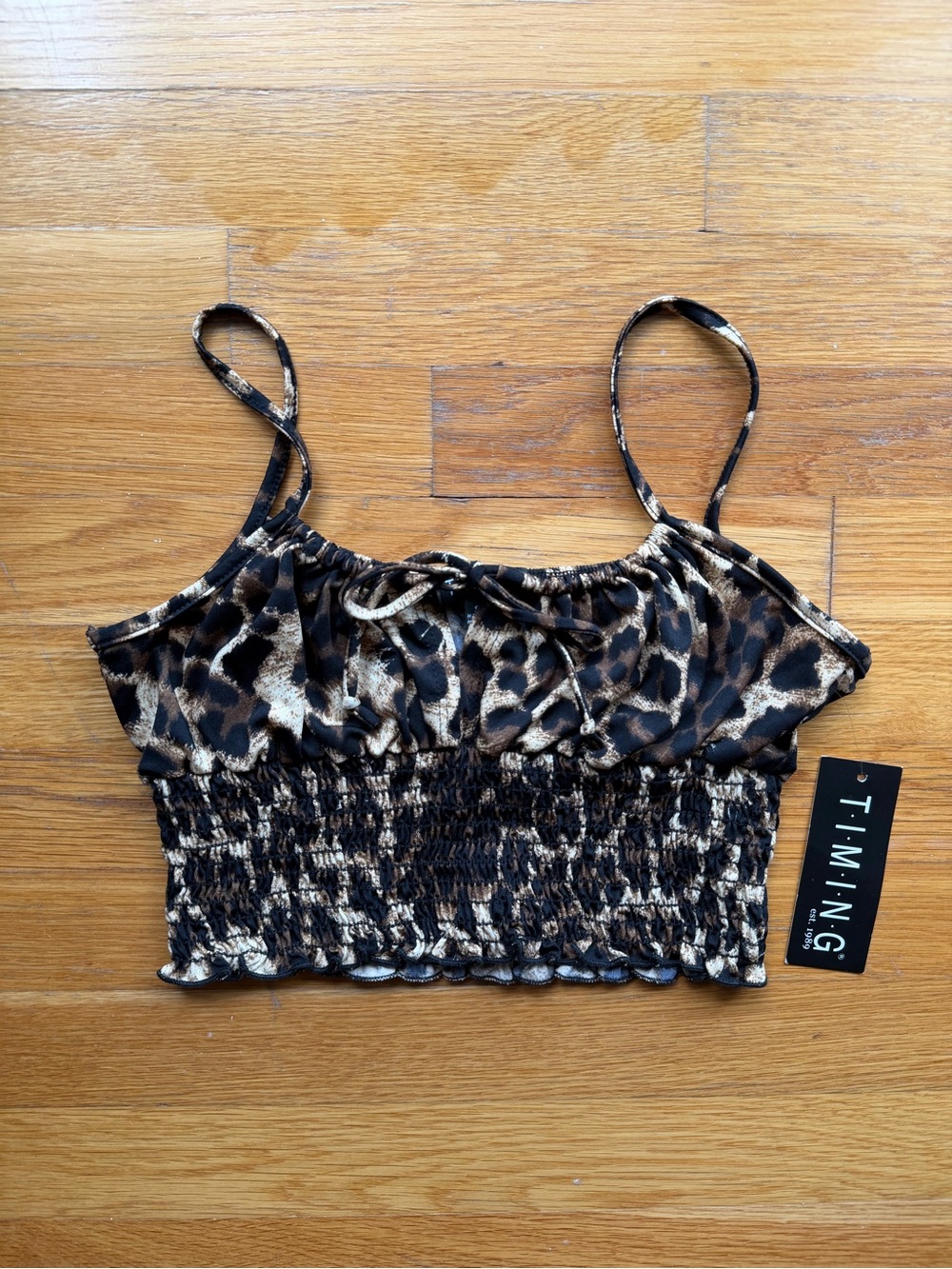 NWT T.I.M.I.N.G Leopard Print Tank Top – Size S